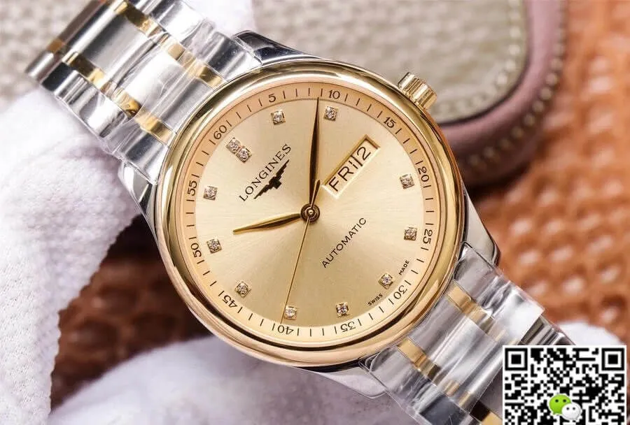 Longines Master Collection L2.755.5.37.7 KY factory 1:1 Best Edition Replica Watch Diamond Bezel